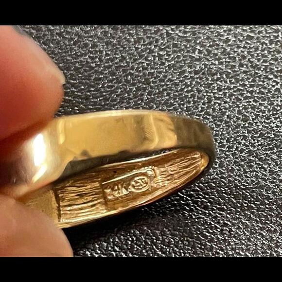 Vintage Diamond 14K Gold Ring Sz. 6 - Picture 9 of 9